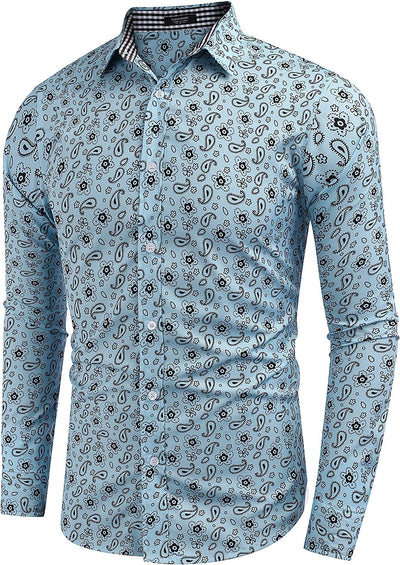 Floral Button Down Flower Printed Shirt (US Only) Shirts Coofandy's 