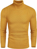 Slim Fit Turtleneck Twisted Sweater (US Only) Sweaters Coofandy&