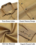 Luxury Shiny Button Down Shirts (US Only) Shirts & Polos Brand: COOFANDY 