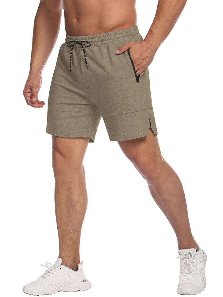 Quick-drying Gym Workout Shorts (US Only) Shorts coofandystore Khaki S 
