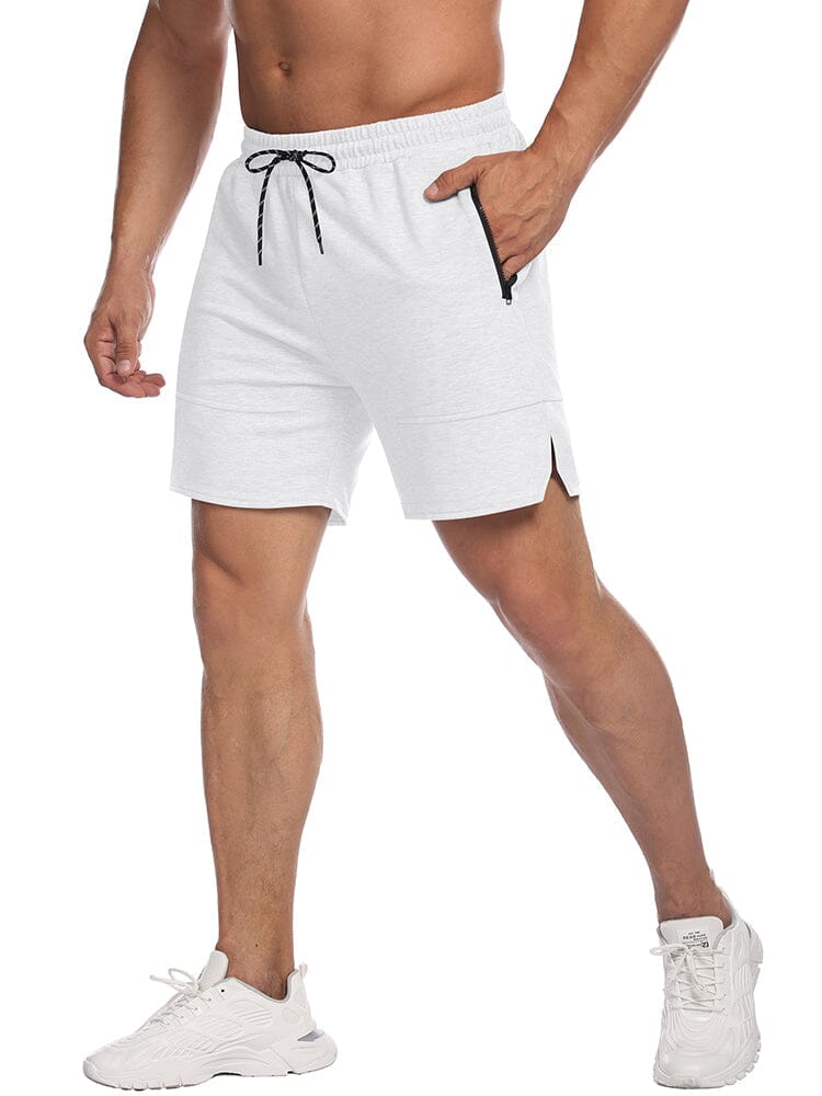 Quick-drying Gym Workout Shorts (US Only) Shorts coofandystore White S 