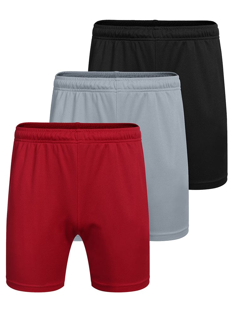 3-Pack Workout Shorts with Pocket (US Only) Shorts coofandystore PAT3 S 