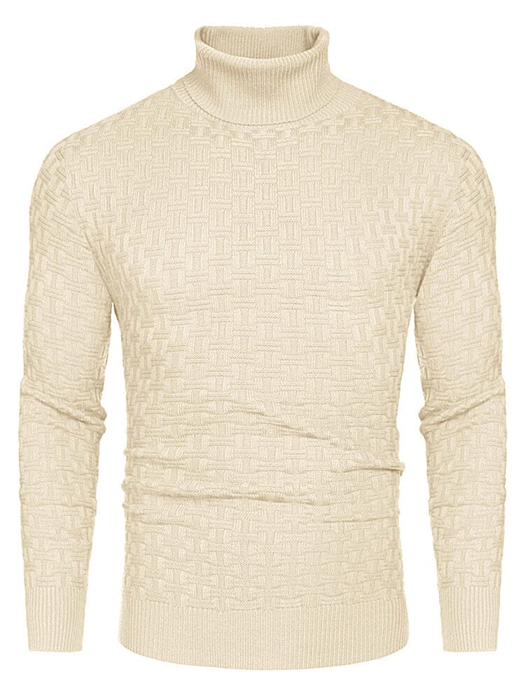 Casual Slim Fit Turtleneck Pullover Sweaters (US Only) Sweaters coofandystore Apricot S 