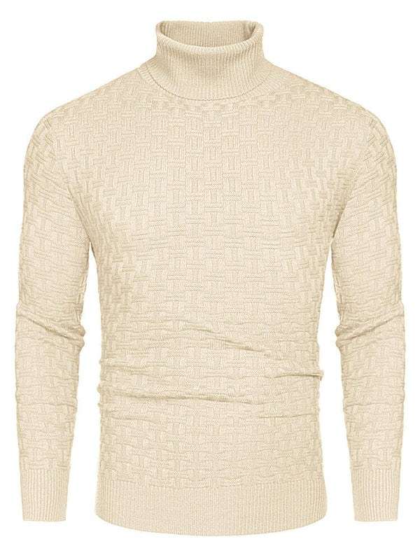 Casual Slim Fit Turtleneck Pullover Sweaters (US Only) Sweaters coofandystore Apricot S 