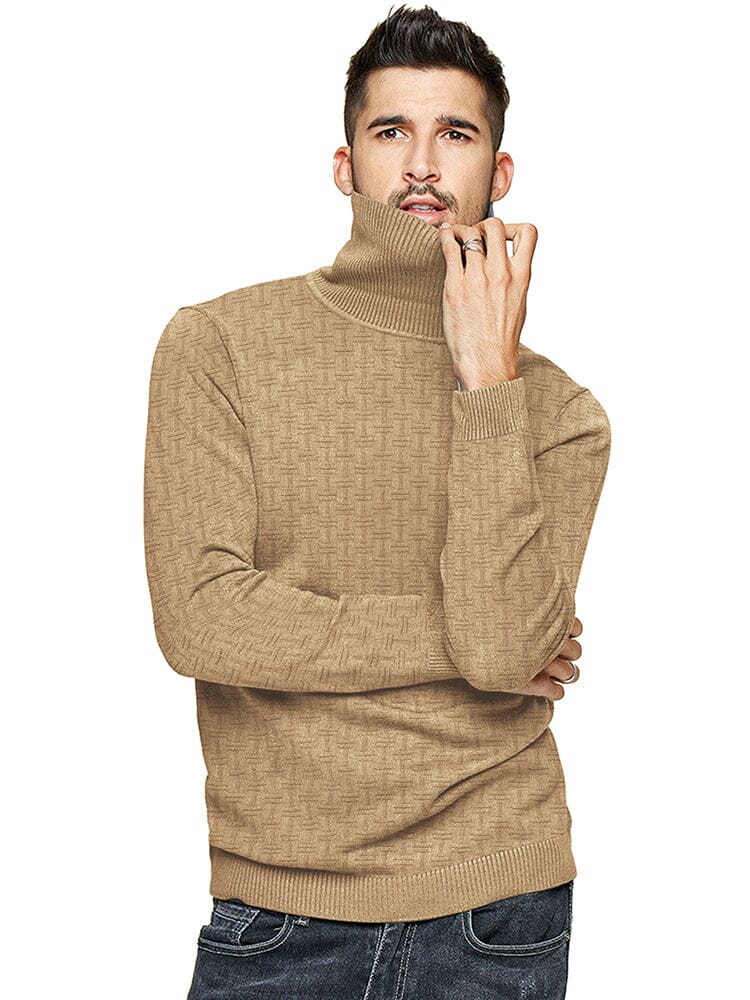 Casual Slim Fit Turtleneck Pullover Sweaters (US Only) Sweaters coofandystore 