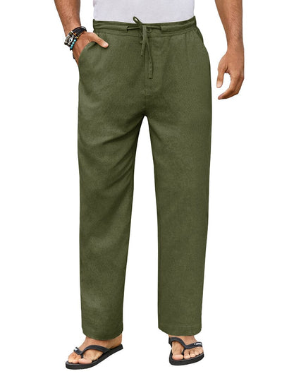 Men's Linen Pants & Cotton Linen Pants & Linen Beach Pants