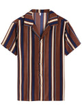 Striped Button Down Beach Shirts (US Only) Shirts coofandystore 