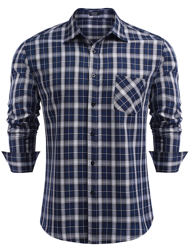 Classic Long Sleeve Plaid Shirts (US Only) Shirts coofandystore 