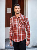 Classic Long Sleeve Plaid Shirts (US Only) Shirts coofandystore Red S 