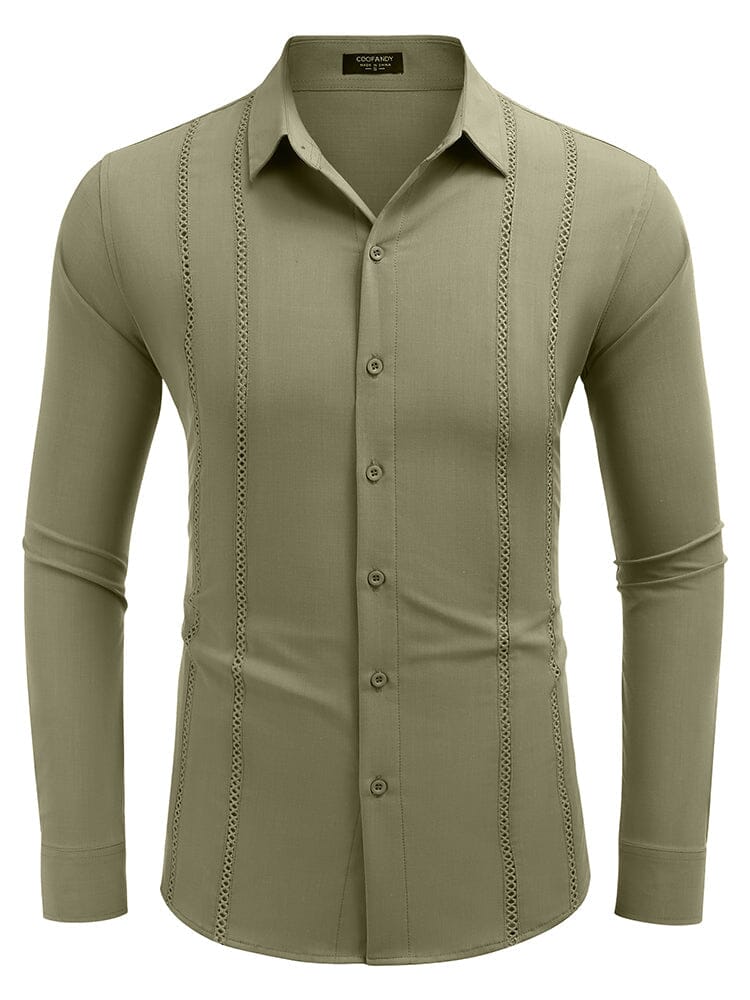 Casual Long Sleeve Button Down Shirt (US Only) Shirts coofandystore 