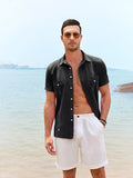 Casual Linen Cuban Shirts (US Only) Shirts coofandystore 