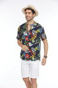 Coofandy Floral Henley Shirt (US Only) Shirts coofandy 