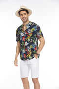 Coofandy Floral Henley Shirt (US Only) Shirts coofandy 