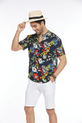 Coofandy Floral Henley Shirt (US Only) Shirts coofandy 