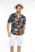 Coofandy Floral Henley Shirt (US Only) Shirts coofandy 