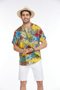 Coofandy Floral Henley Shirt (US Only) Shirts coofandy 