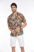 Coofandy Floral Henley Shirt (US Only) Shirts coofandy 