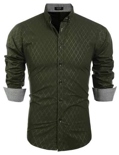 Coofandy Business Dress Shirt (US Only) Shirts coofandy Army green S 
