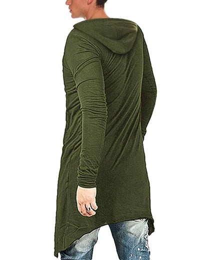 Long Length Cloak Cotton Pullover Hoodie (US Only) Hoodies COOFANDY Store 