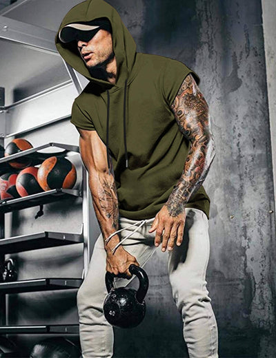 Coofandy Gym Muscle Hooded Tank Top (US Only) Tank Tops coofandy 