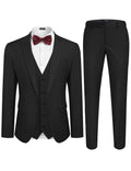 3 Piece Suits Set Tuxedo Prom Blazer Vest Pants Set (US Only) Suit Set coofandy 