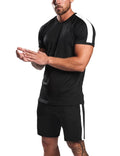 Coofandy 2 Pieces Workout Gym Wear (US Only) Sports Set coofandy Black S 