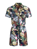 Coofandy Floral One Piece Hawaiian Jumpsuit (US Only) Jumpsuit coofandy 