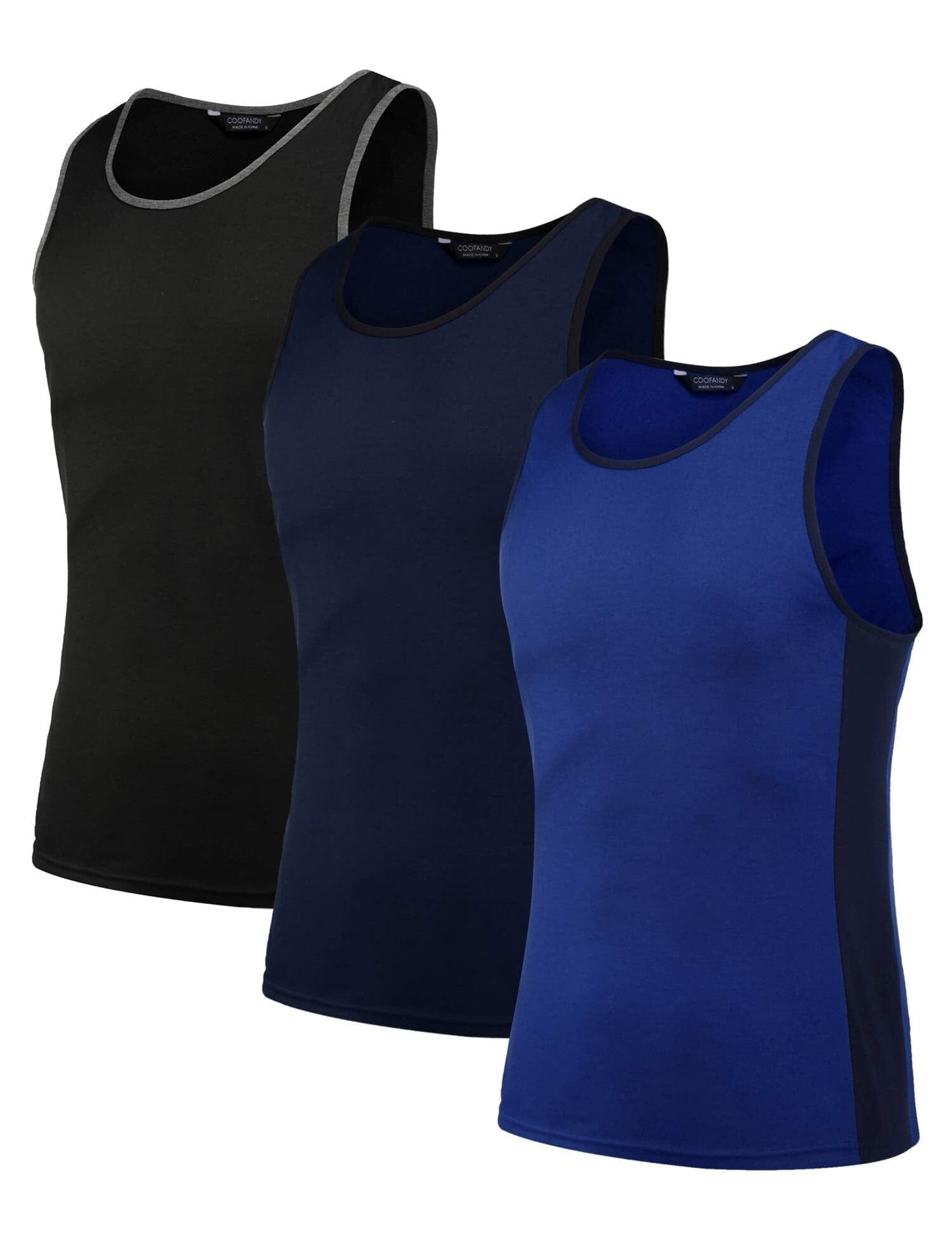 Coofandy 3 Pack Workout Tank Top (US Only) Tank Tops coofandy 