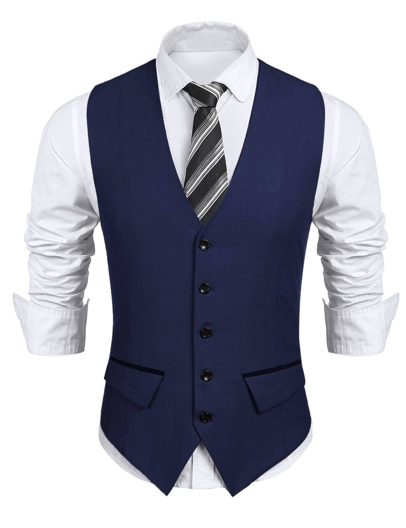 Coofandy Slim Fit Waistcoat (US Only) Vest coofandy Blue S 