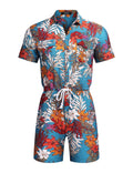 Coofandy Floral One Piece Hawaiian Jumpsuit (US Only) Jumpsuit coofandy 