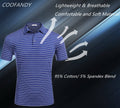 Coofandy Striped Polo Shirts (US Only) Polos coofandy 