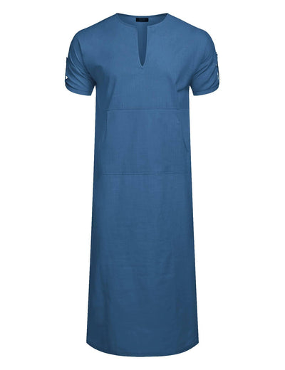 Coofandy V-Neck Long Gown (US Only) Robe coofandy Blue S 