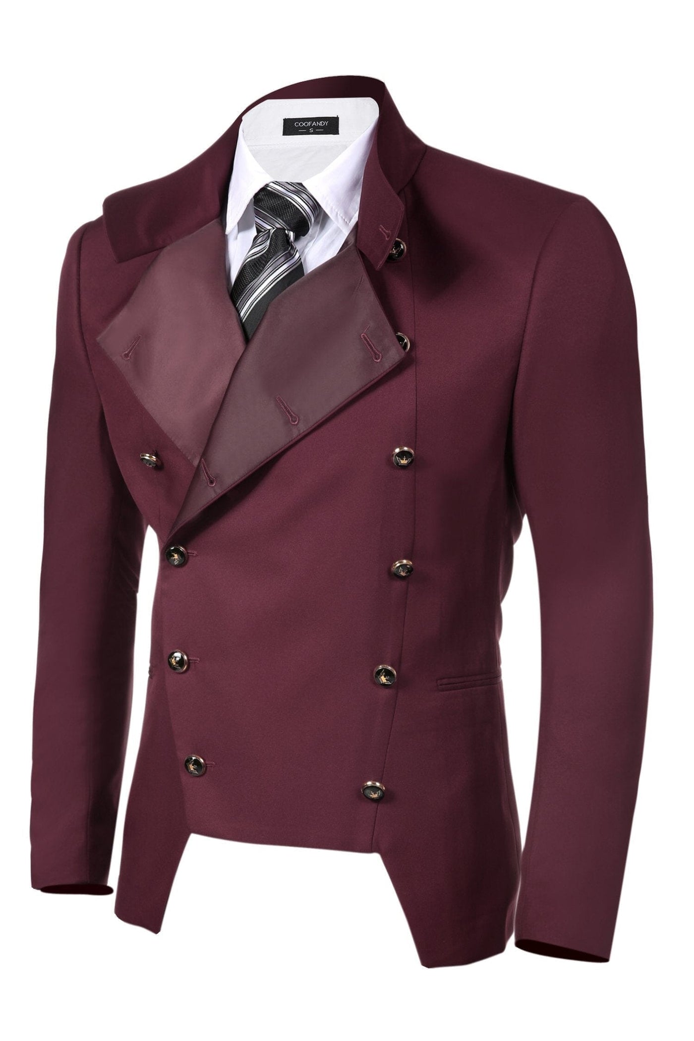 Coofandy Double-Breasted Blazer (US Only) Blazer coofandy Red S 