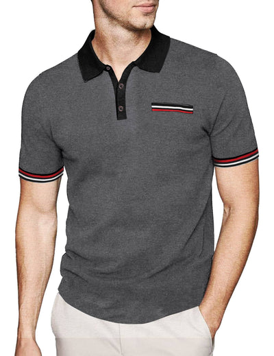 Coofandy Pocket Polo Shirt (US Only) Polos coofandy Deep Grey S 