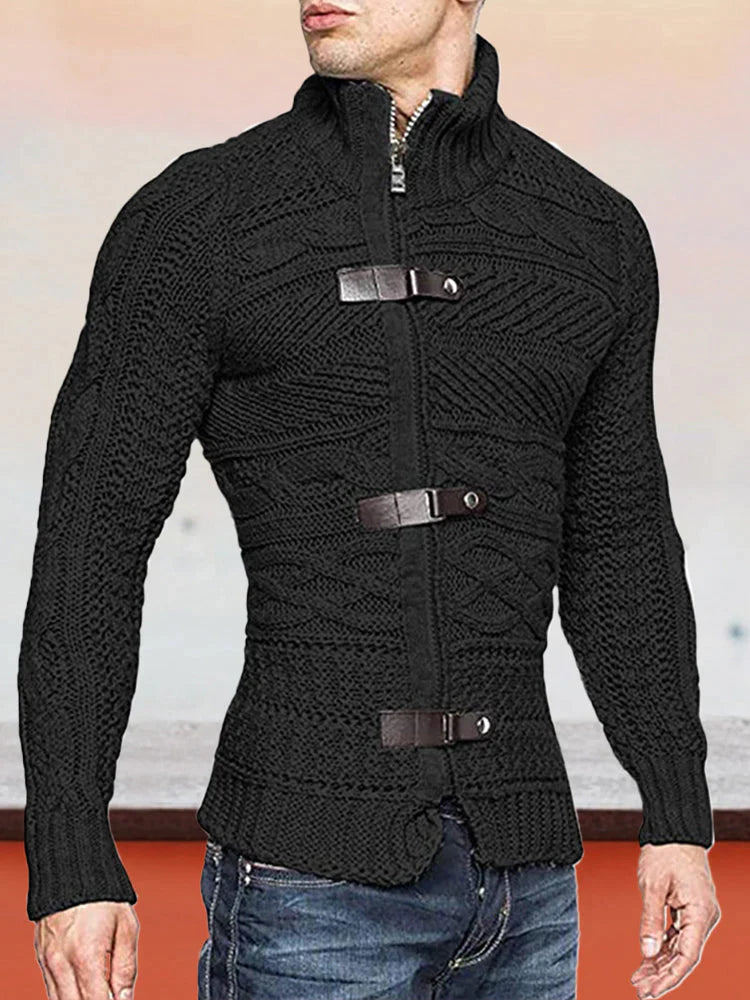 Coofandy Turtleneck Button Long Sleeve Knit Sweater coofandystore 