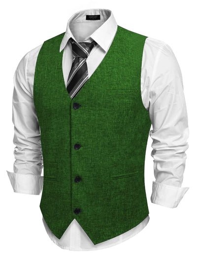 Coofandy Waistcoat Business Vests (US Only) Vest coofandy Green S 
