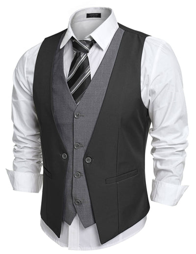 Coofandy Formal Slim Fit Vest (US Only) Vest coofandy Grey S 