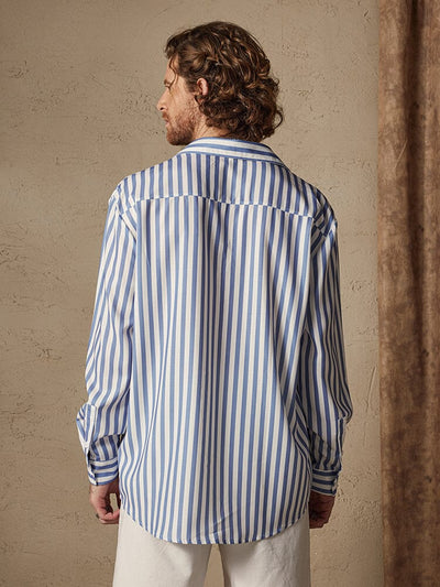 Linen Style Stripe Shirt Shirts & Polos coofandystore 
