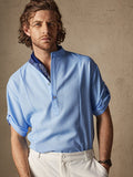 Casual Cotton Linen Mid-sleeve Shirt Shirts coofandystore 