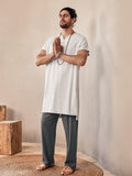 Soft Linen Blend Long Top Shirts coofandystore 