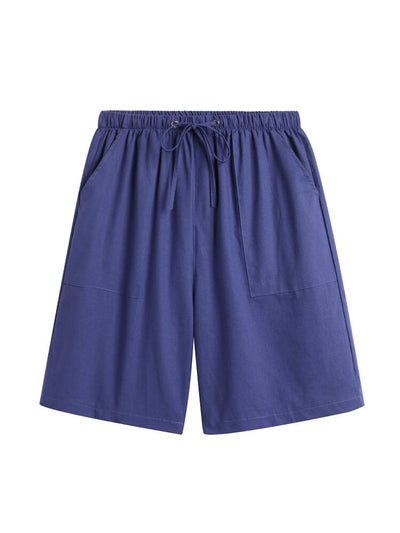 Cotton Linen Style Multi-pocket Shorts Shorts coofandystore 