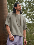 Premium Cotton Linen Top T-Shirt coofandystore 