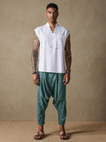 Loose Fit Drop Crotch Cotton Linen Pants Pants coofandystore 