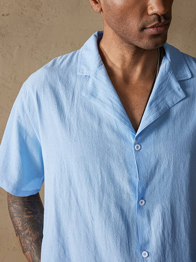 Casual Cotton Linen Lapel Shirt Shirts coofandystore 