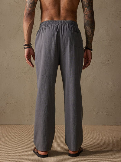 Linen Style Loose Straight Pants Pants coofandystore 