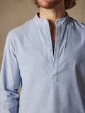 Cotton Linen Stripe Long Sleeve Shirts Shirts coofandy 