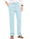 Coofandy Linen Style Beach Yoga Trousers (US Only) Pants coofandy Light blue S 