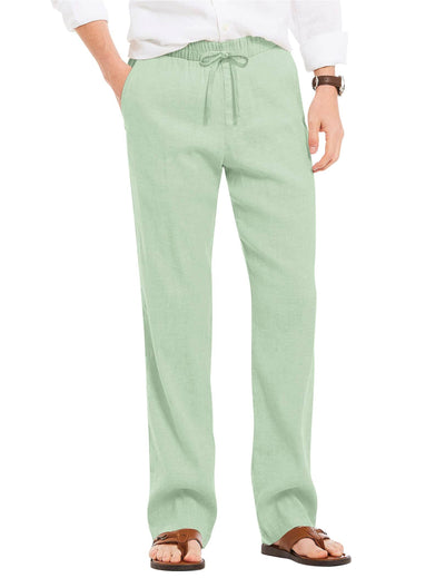 Coofandy Linen Style Beach Yoga Trousers (US Only) Pants coofandy Light Green S 