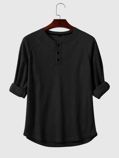 Coofandy Long Sleeves Shirt With Buttons Shirts coofandystore Black S 