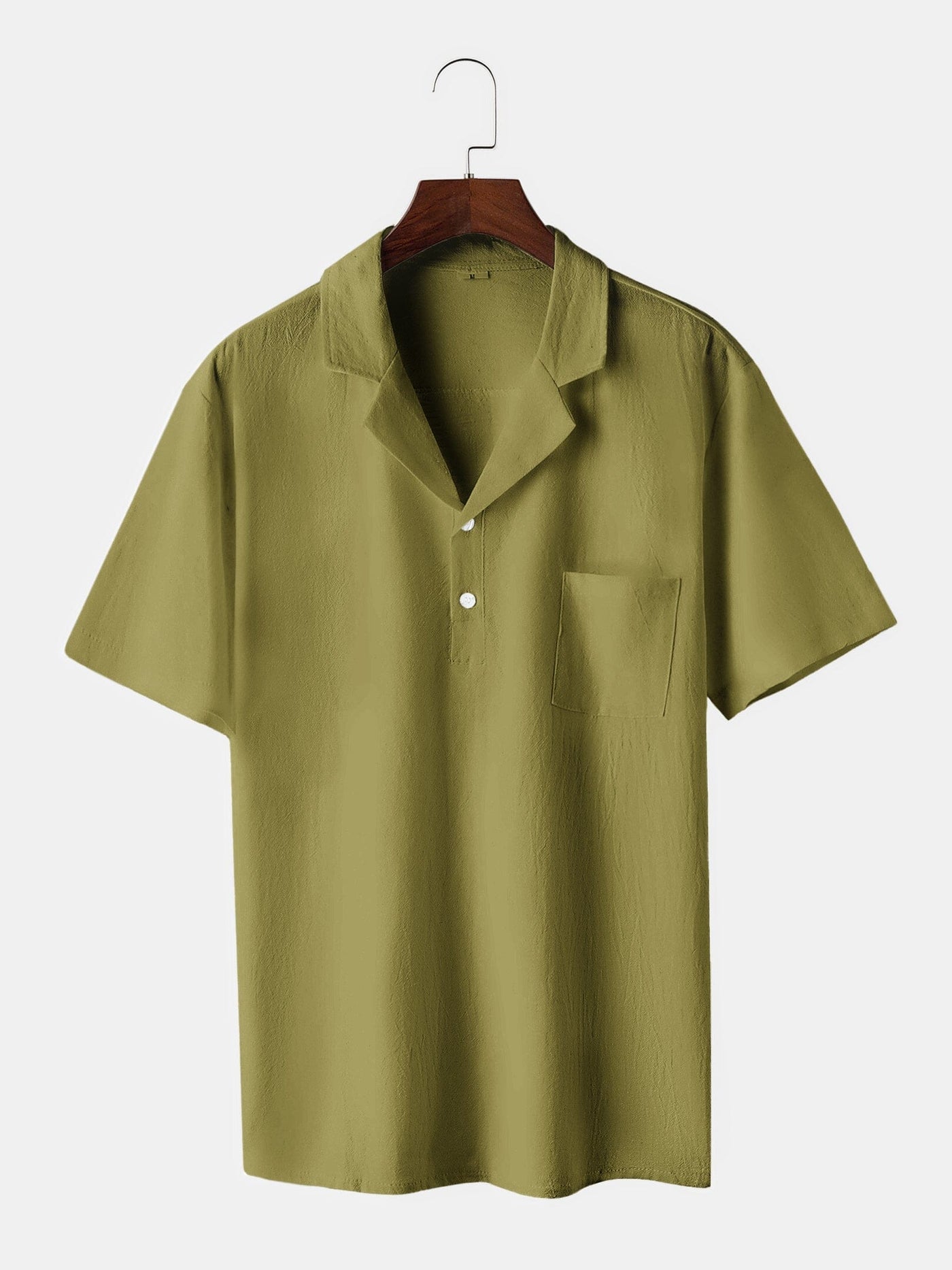Coofandy Linen Style Vintage Shirt Shirts coofandystore Green S 